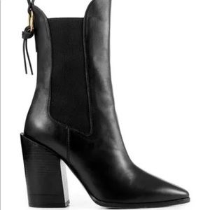 FRAME Women’s Le Manhattan Chelsea Bootie Color Black Size 37